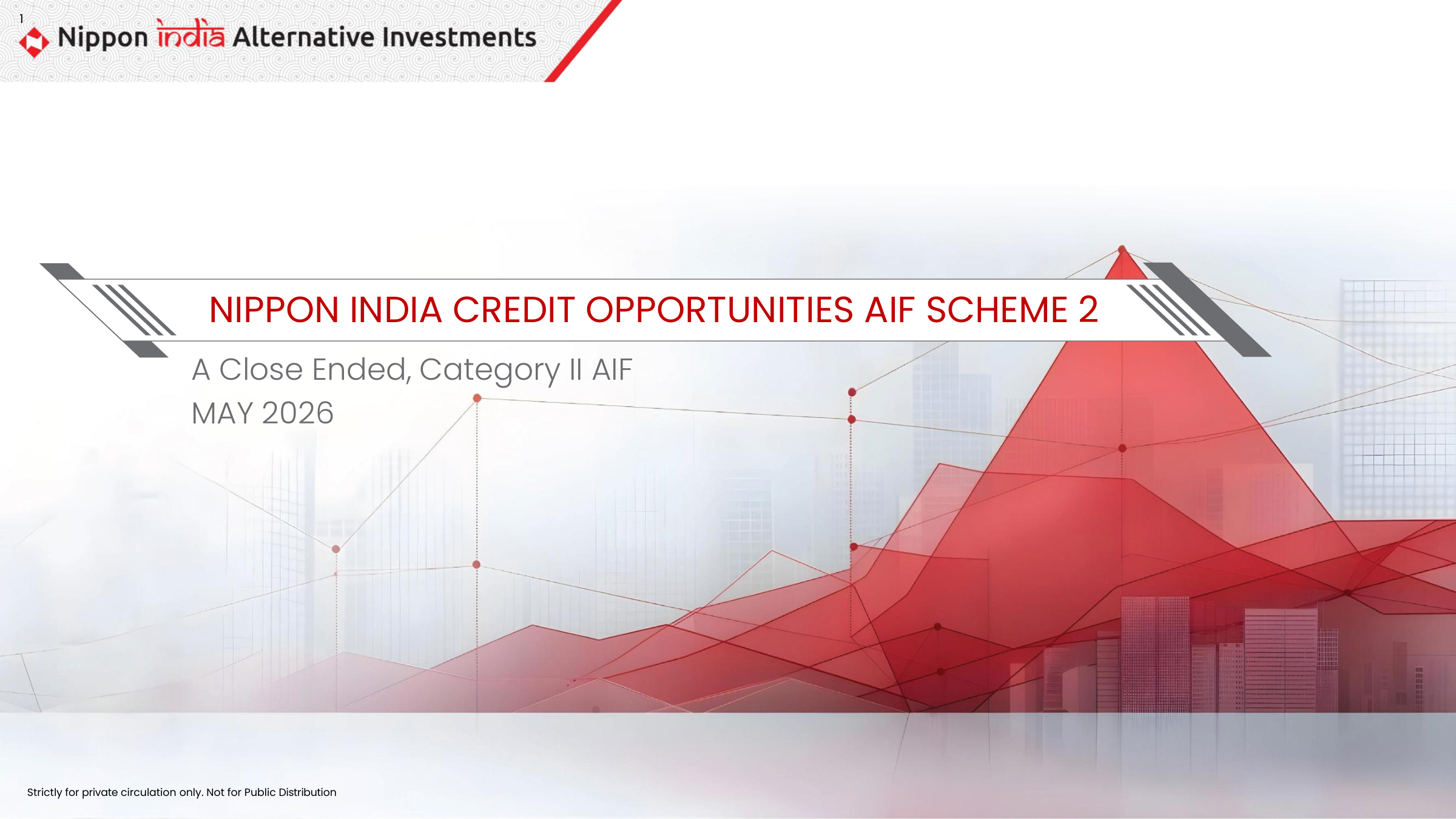 Nippon India Credit Opportunities AIF Scheme 2 presentation cover